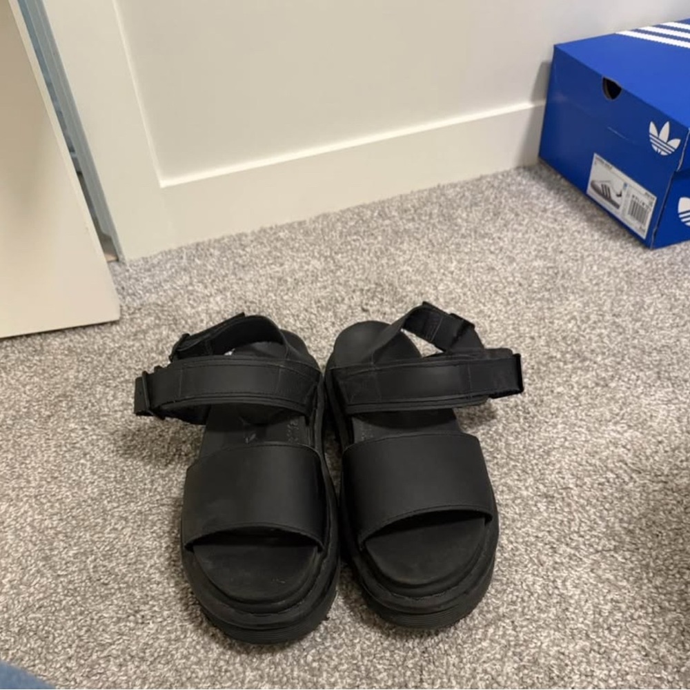 Dr. Martens Black Strap Sandals (platform)